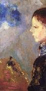 Odilon Redon Portrait of Ari Redon with Sailor Collar oil